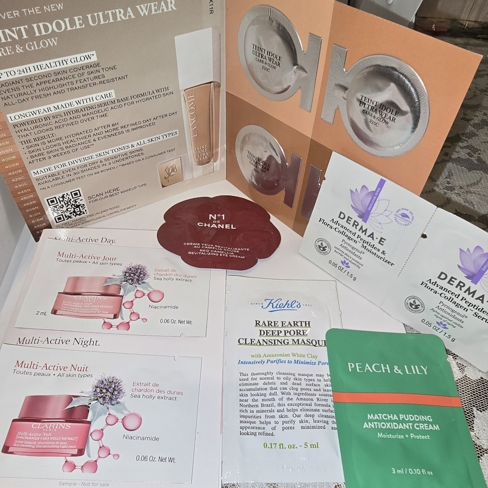 Variety Of Cosmetic Sample Packs